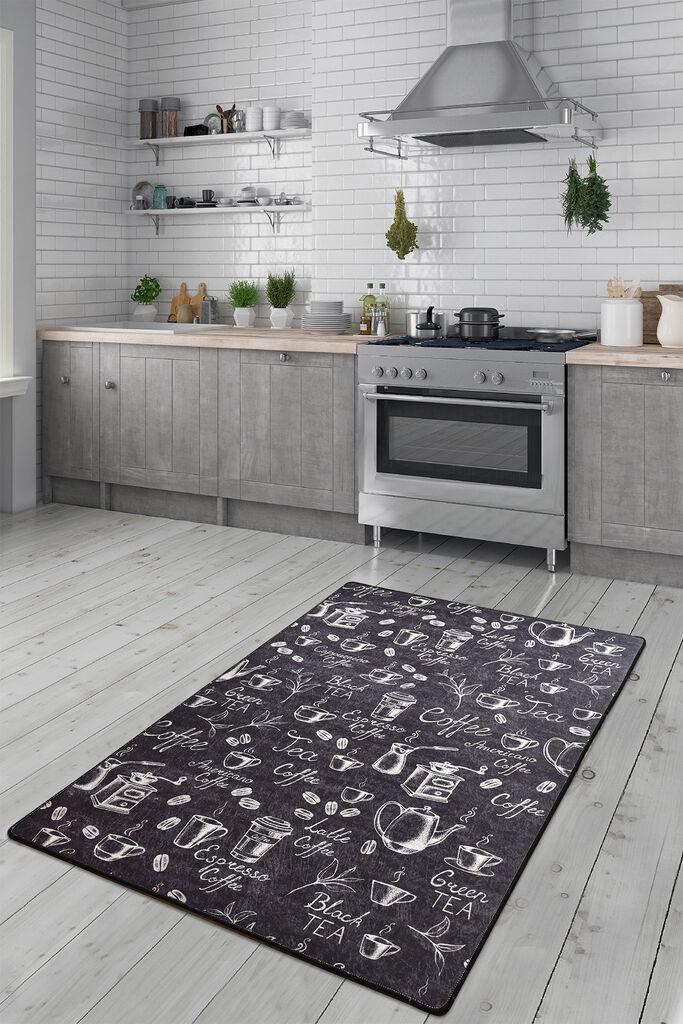 Conceptum Hypnose tepih Cappuccino, 100x300cm, crni