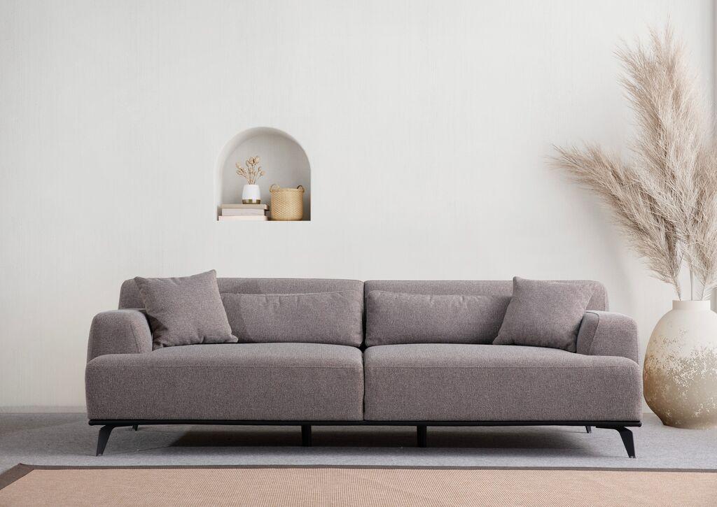 Atelier del Sofa Trosed Jaguar 3, 240x100x75 cm, Siva