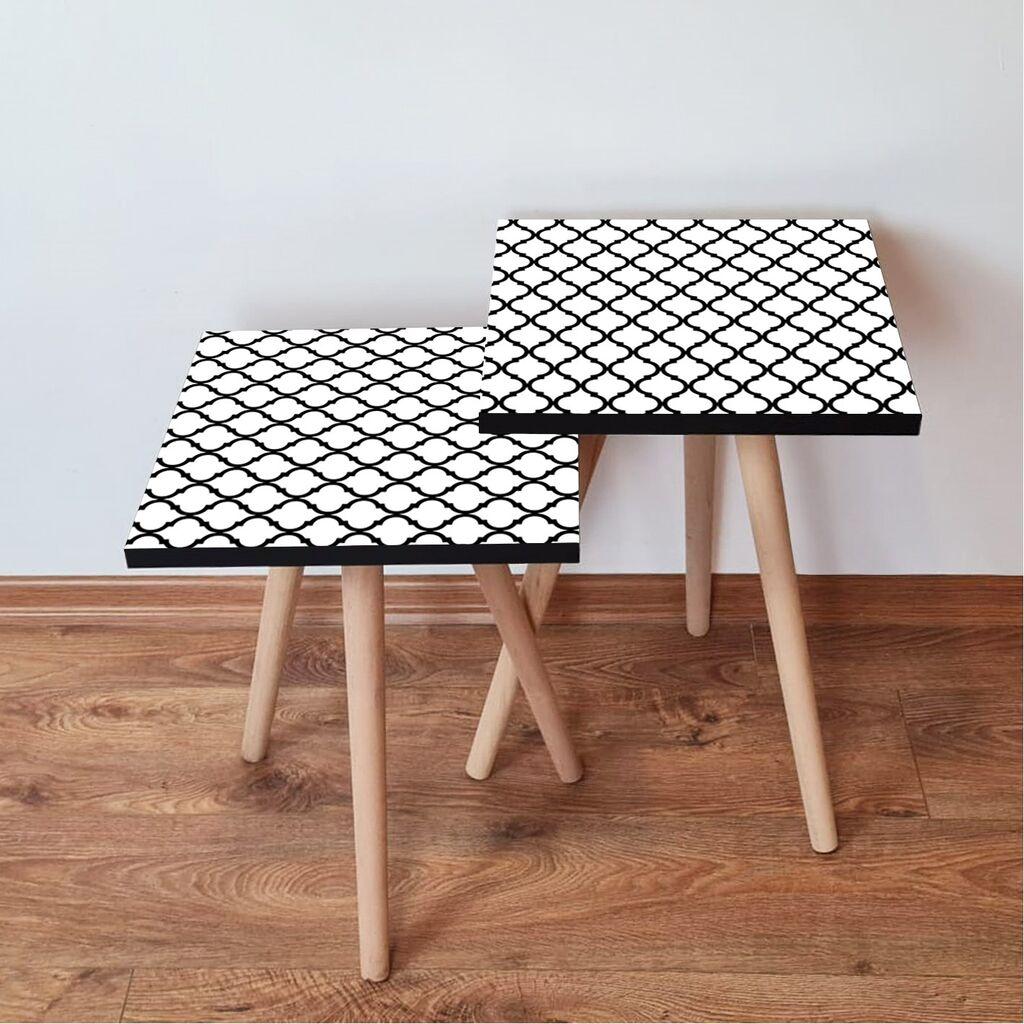 Hanah Home set stolića za kafu 2Shp359, 2 dijela, šareni