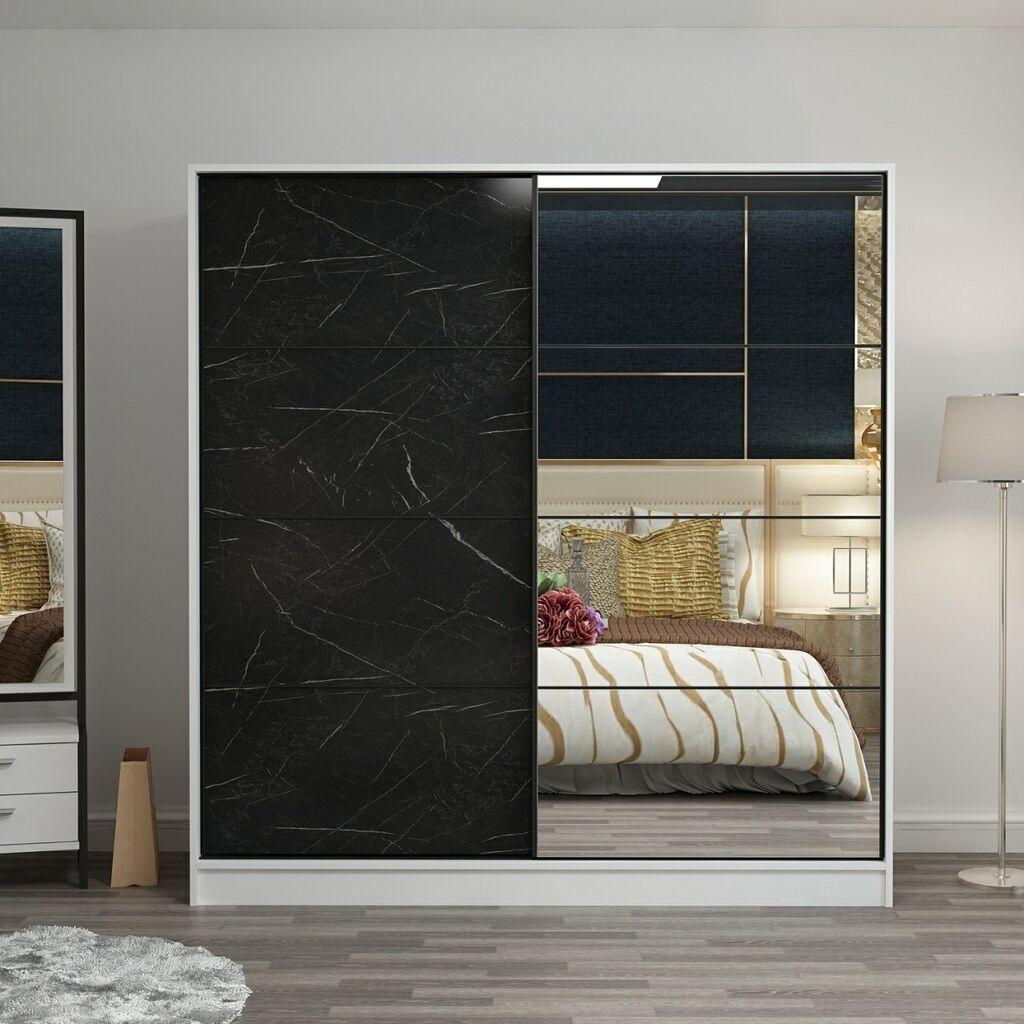Hanah Home Kale 3164 Ormar, 180x190x52cm, Crno-bijela