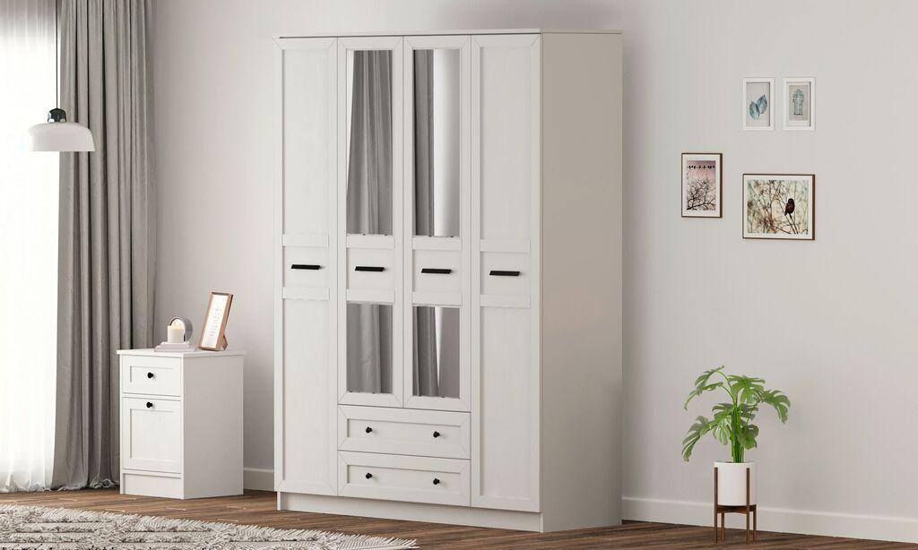 Hanah Home Ormar Rb-168-01-010, 140x184x52 cm, Bijeli