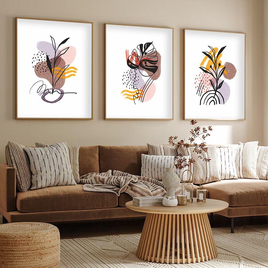 Wallity Uramljena slika Huhu227, 20x30 cm , 3 dela