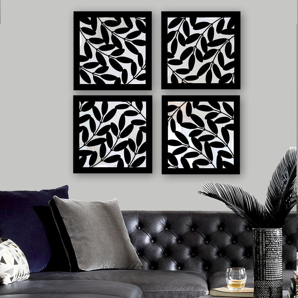 Wallity Set ogledala SYH1097258921, Crni