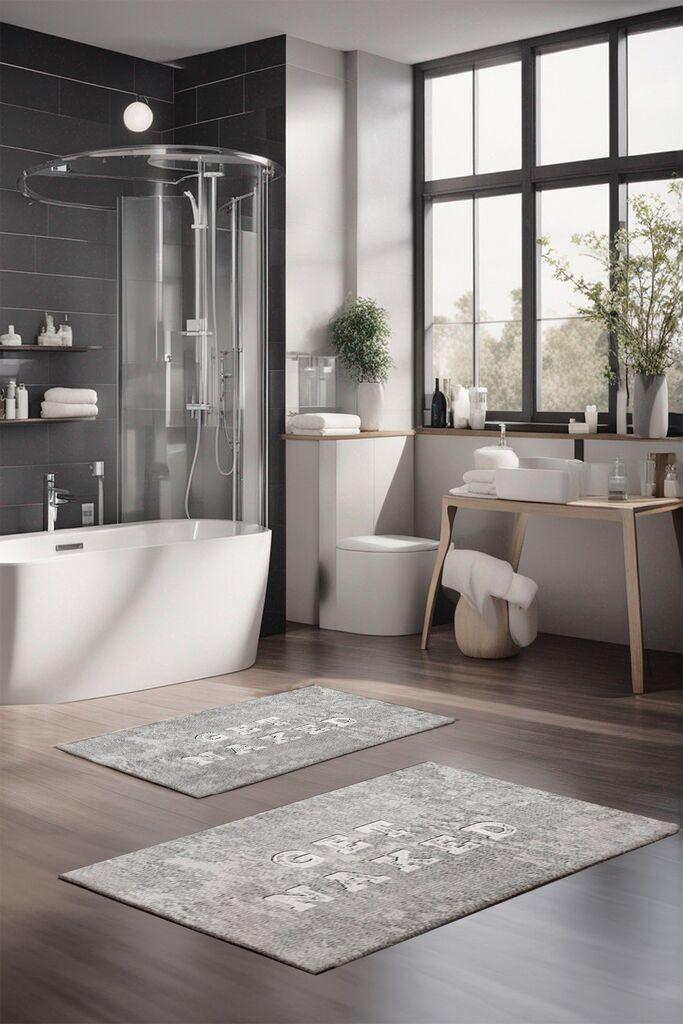 L'essentiel Maison Set tepiha za kupatilo CT-5397, 2 komada, svijetlosiva