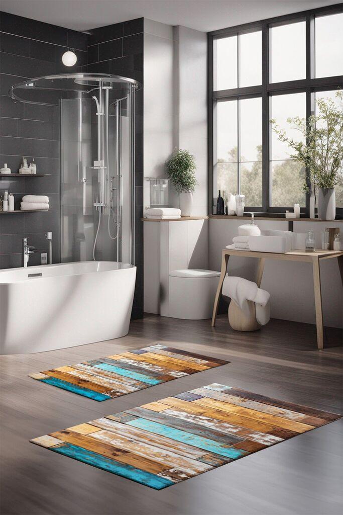 L'essentiel Maison Set tepiha za kupatilo CT-5251, 2 komada, šareni