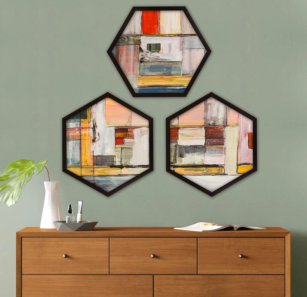 Wallity Uramljena slika 6GEN410663665, 35x35 cm, 3 dela