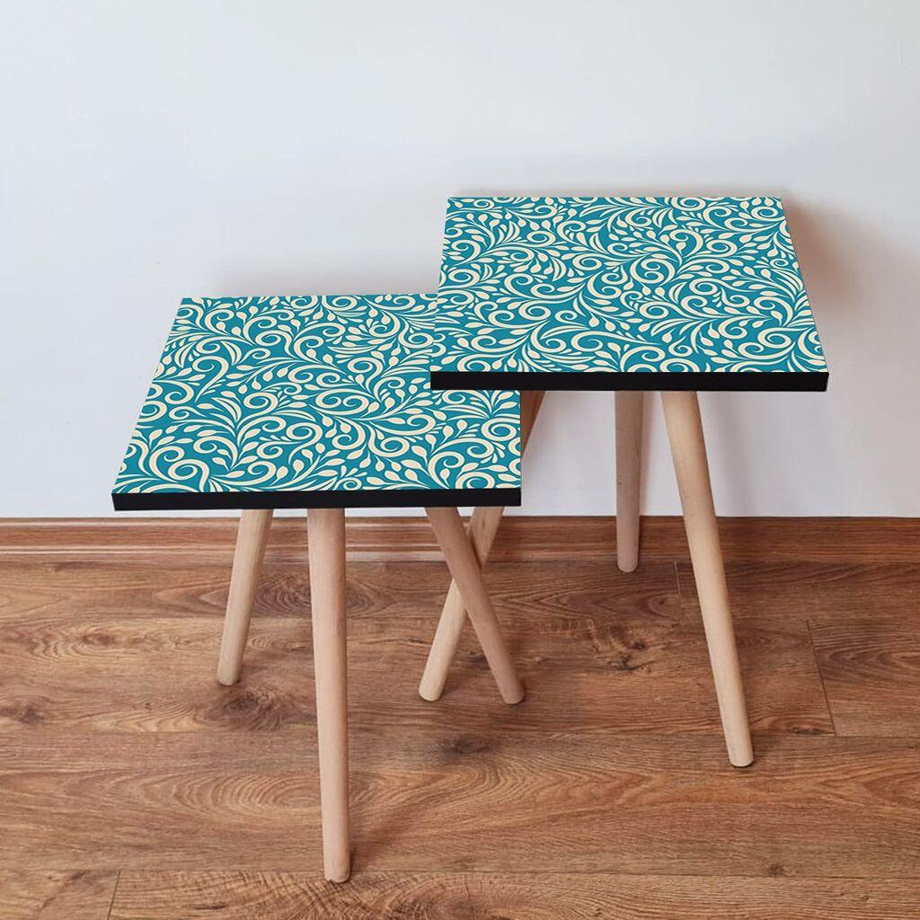 Hanah Home set stolića za kafu 2Shp68, 2 dijela, šareni