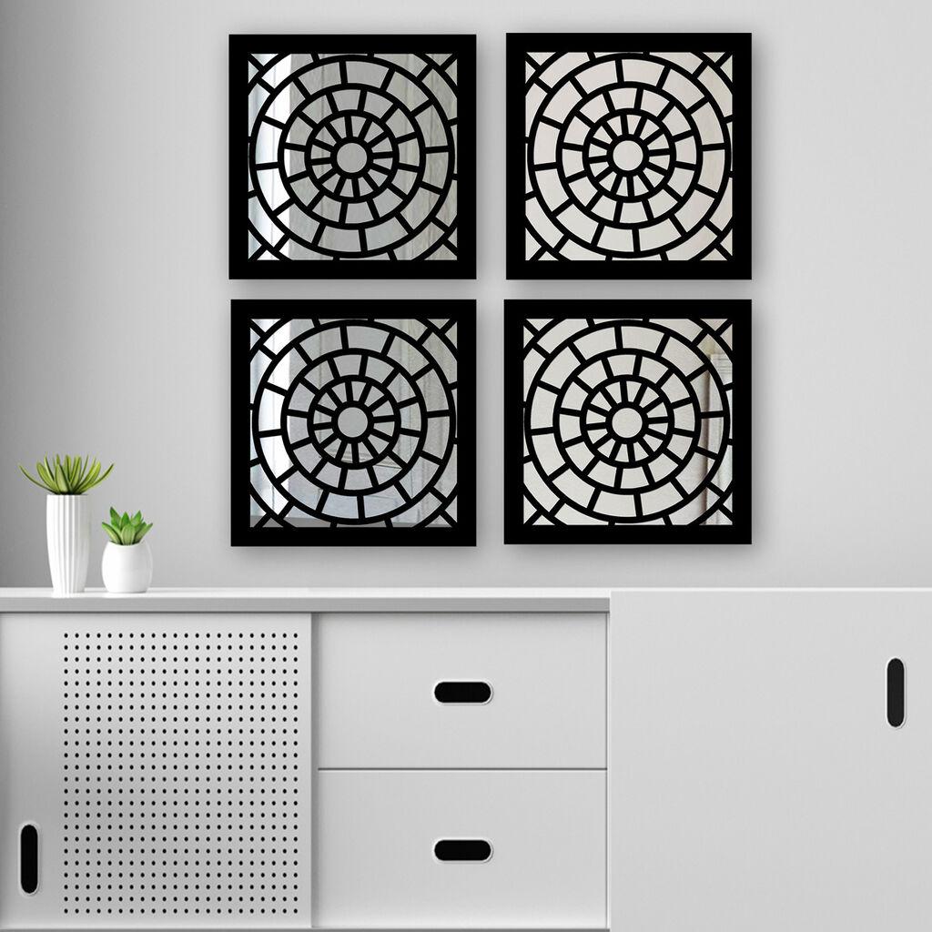 Wallity Set ogledala SYH1168116865, Crni