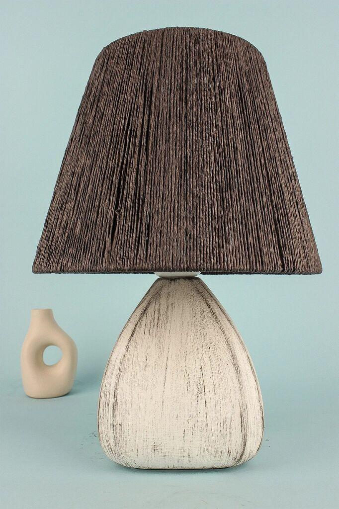 Opviq Stona lampa YL680, 25x20x35 cm, IP20, Smeđe-bijela