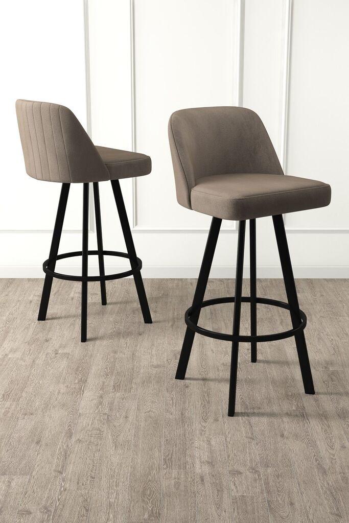 Hanah Home set barskih stolica Atex, 44x105x42 cm, 6 dijelova, Smeđa