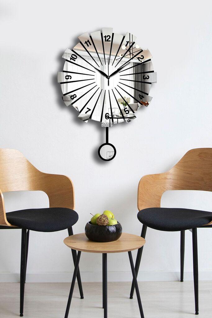 Zidni sat Wallity Vlnt111Gu, 39x50 cm, srebrne boje
