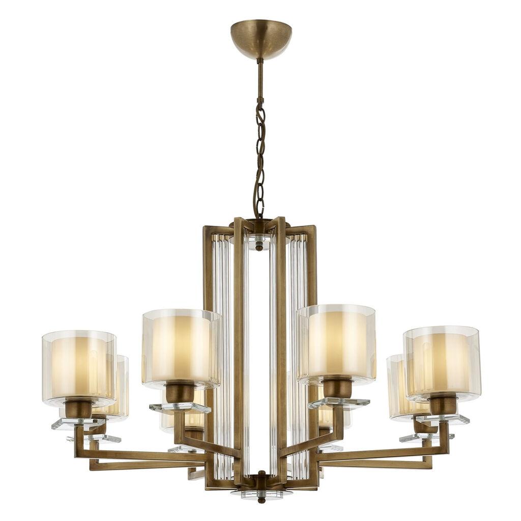 Opviq Luster Av-4285-8E, 90 cm, Braon-krem