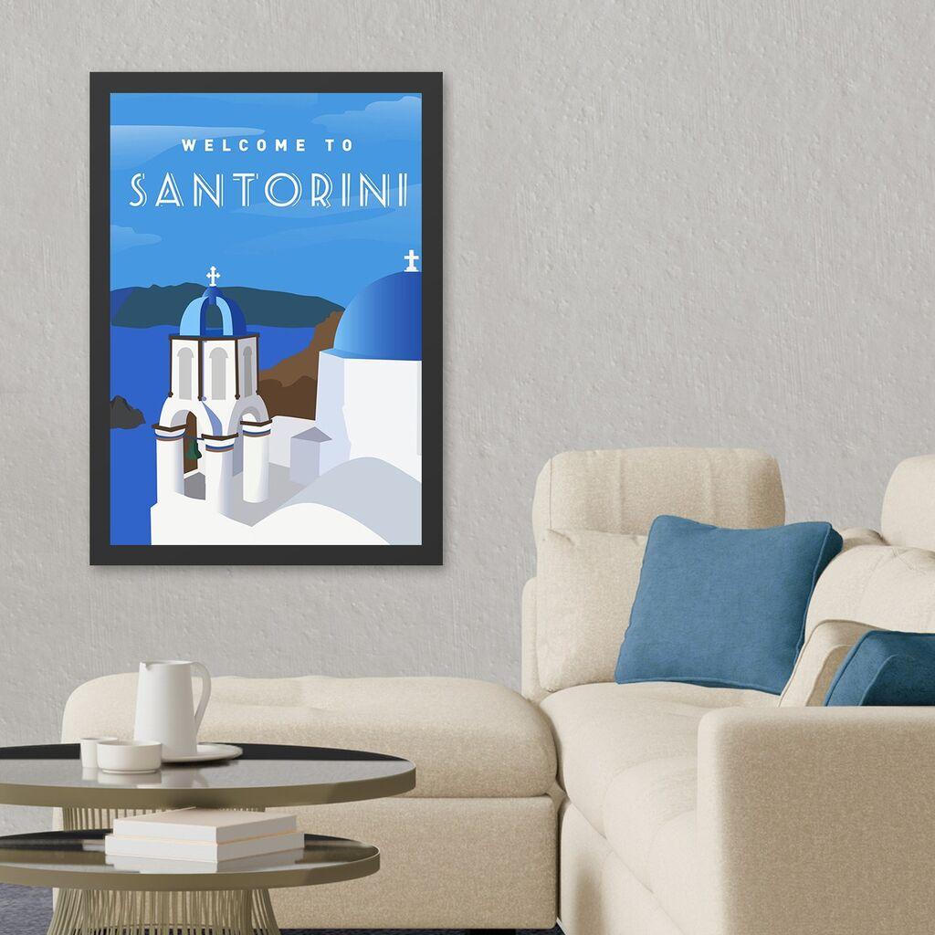 Wallity Uramljena slika Santorini 3, 55x75 cm
