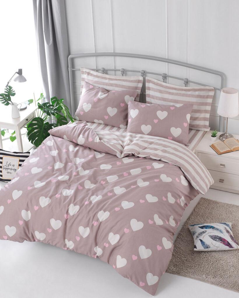 L'essentiel Maison Set Bračna posteljina Herz, 200x220cm, Pink