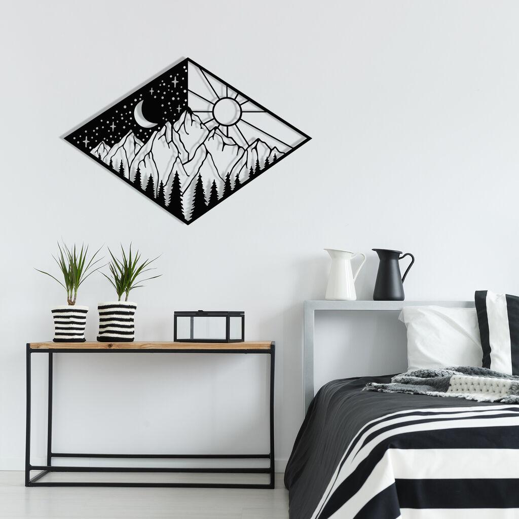 Wallity Zidna dekoracija Suveyda, 56x38 cm, 1.2mm, Crna