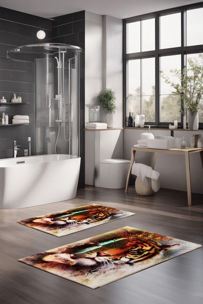 L'essentiel Maison Set tepiha za kupatilo CT-5145, 2 komada, šareni