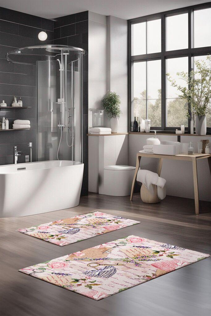 L'essentiel Maison Set prostirki za kupatilo CT-5247, 2 komada, šarene