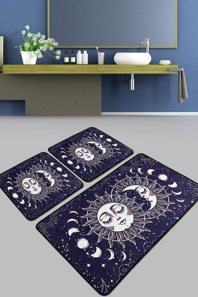 L'essentiel Maison Set od 3 kupaonska tepiha Colorful