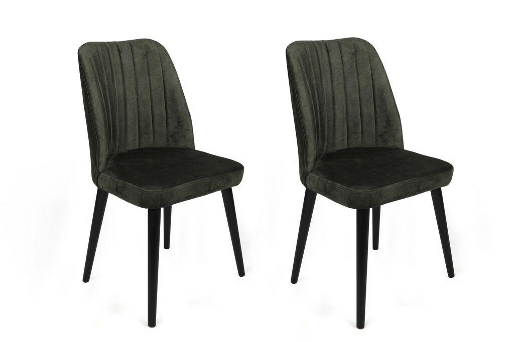 Hanah Home Set trpezarijskih stolica Alfa 432 V2, 2 dijela, Zelena