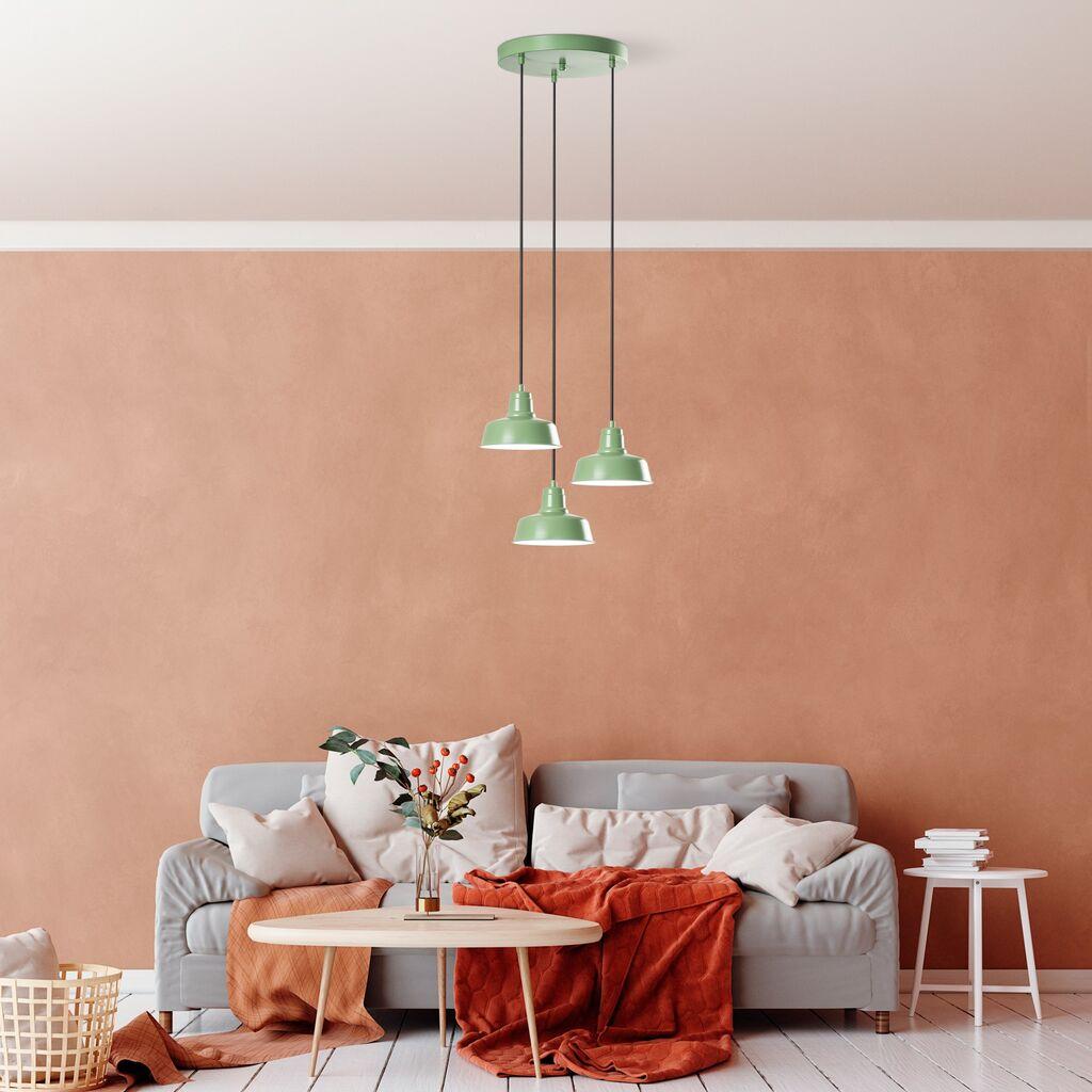 Opviq Luster Memati-181, 75-108cm, 45cm, 3xE27, IP20, Zelena