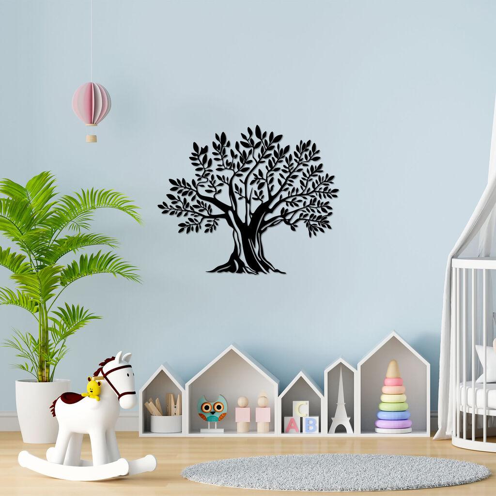 Wallity Zidna dekoracija Monumental Tree 19, 58x70 cm, 1.5 cm, Crna