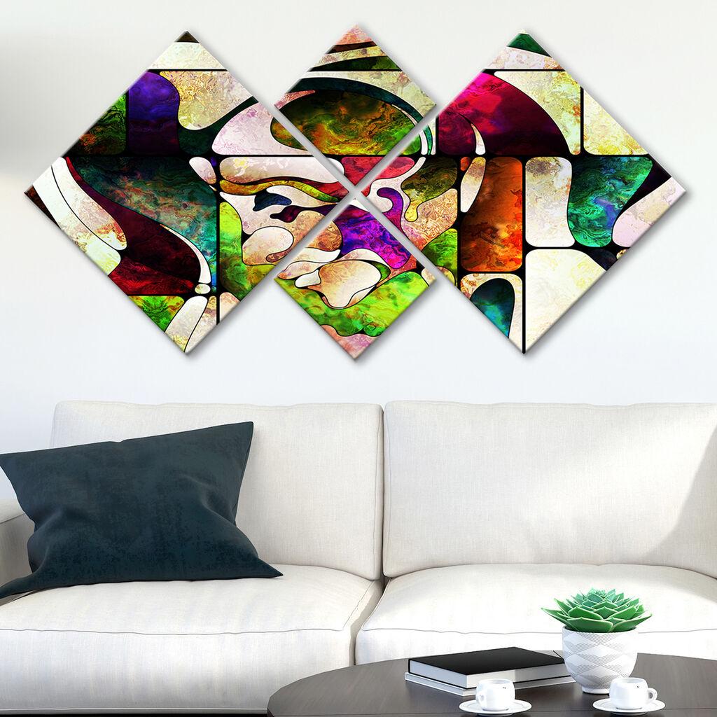 Wallity Slika 4MDF639270199, 60x115 cm, 4 dela