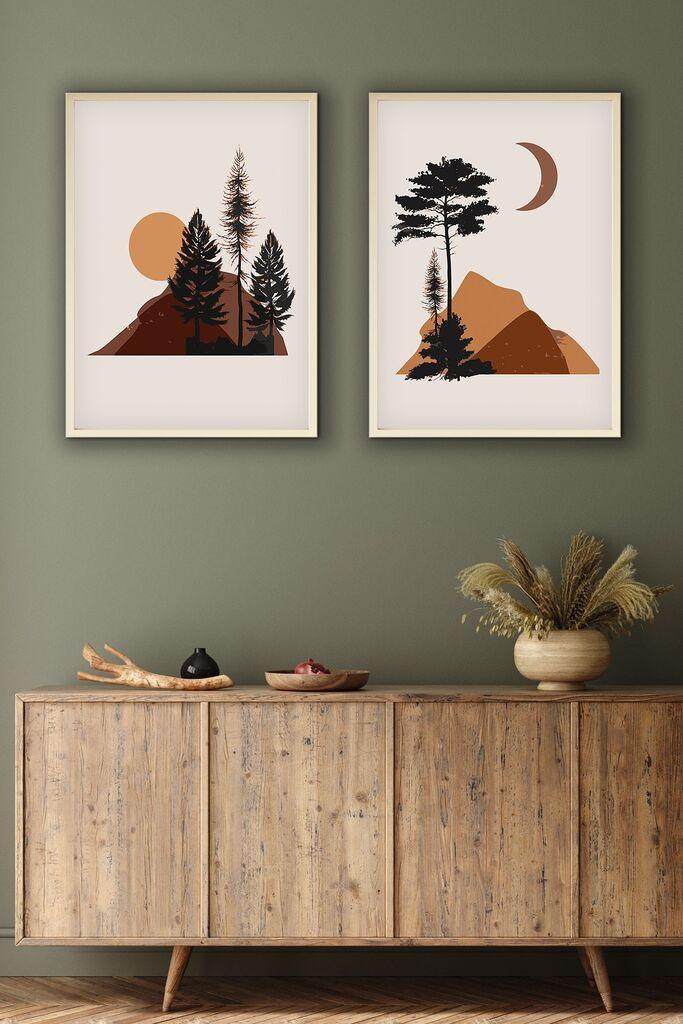 Wallity Uramljena slika Huhu153, 20x30 cm , 2 dela