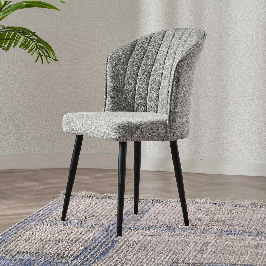 Hanah Home Rubi set stolica, 52x85x42 cm, 2 dijela, siva