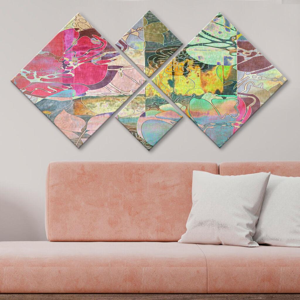 Wallity Slika 4MDF56168362, 60x115 cm, 4 dela