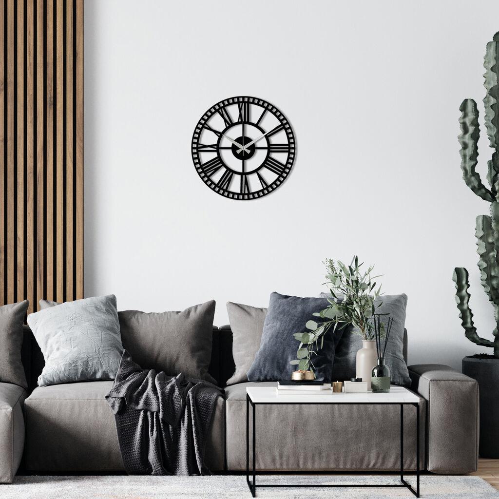 Wallity Zidni sat S004, 48x48 cm, Crni