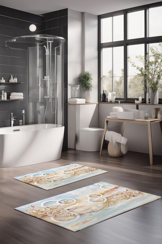 L'essentiel Maison Set prostirki za kupatilo CT-5229, 2 komada, šarene