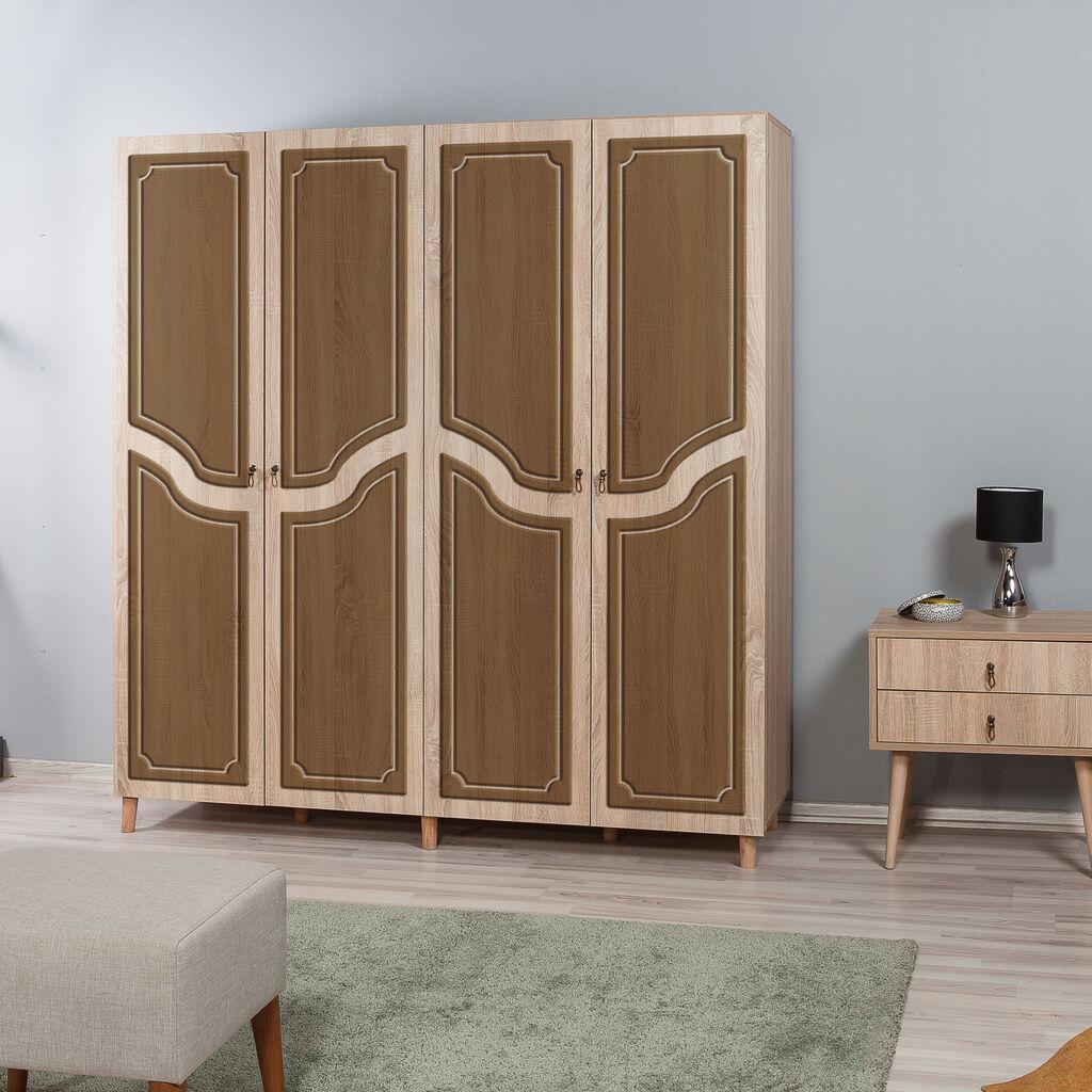 Hanah Home Ormar Imaj-622, 180x192x52 cm, Smeđa