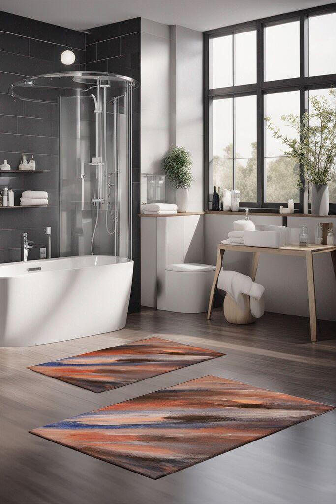 L'essentiel Maison Set prostirki za kupatilo CT-5053, 2 komada, šarene