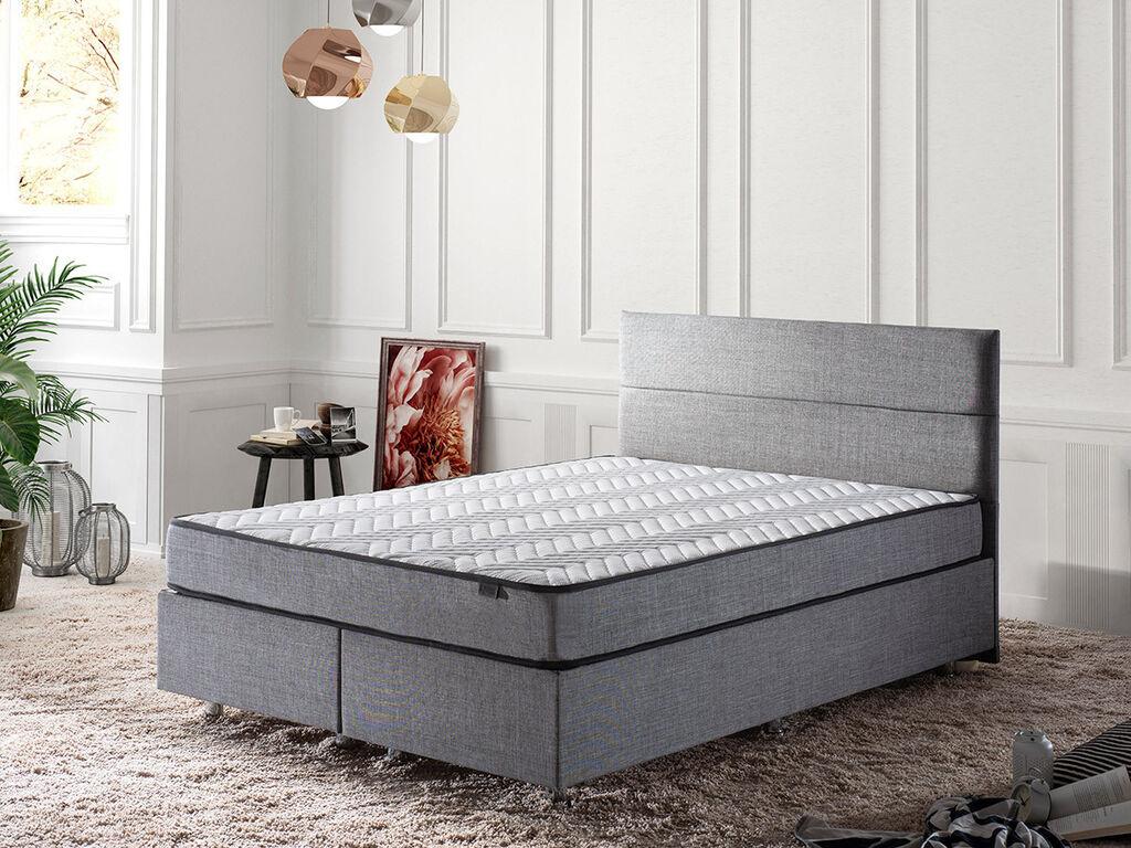 Hanah Home Francuski krevet Srebrni, 150x100x200 cm, Siva