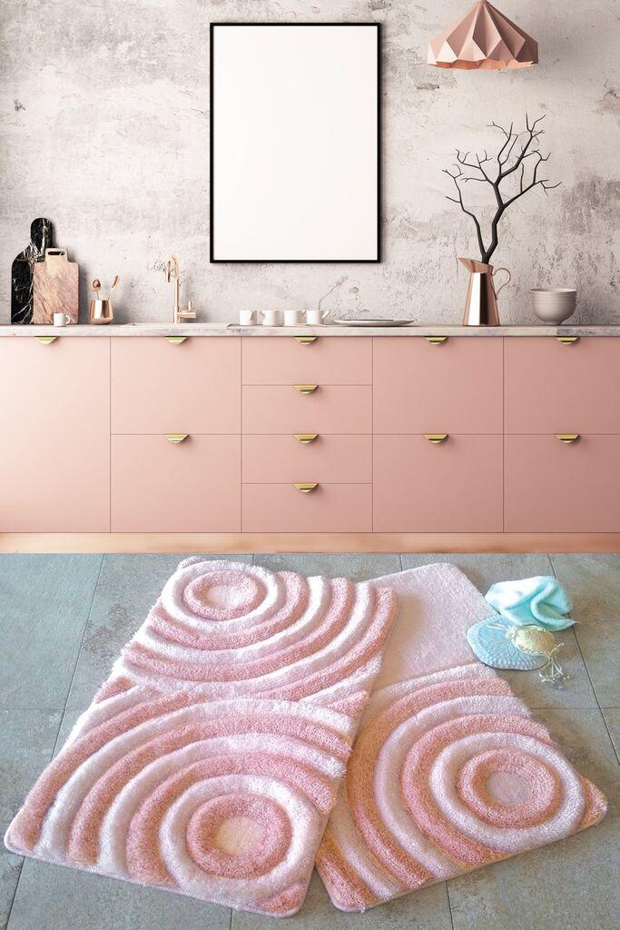 L'essentiel Maison Set od 3 kupaonska tepiha Bež
