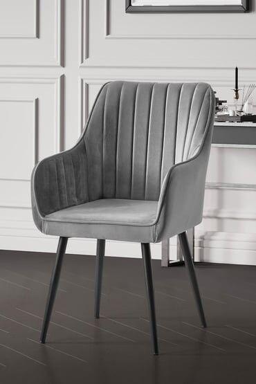Hanah Home Fotelja Nova, 46x89x44 cm, Siva