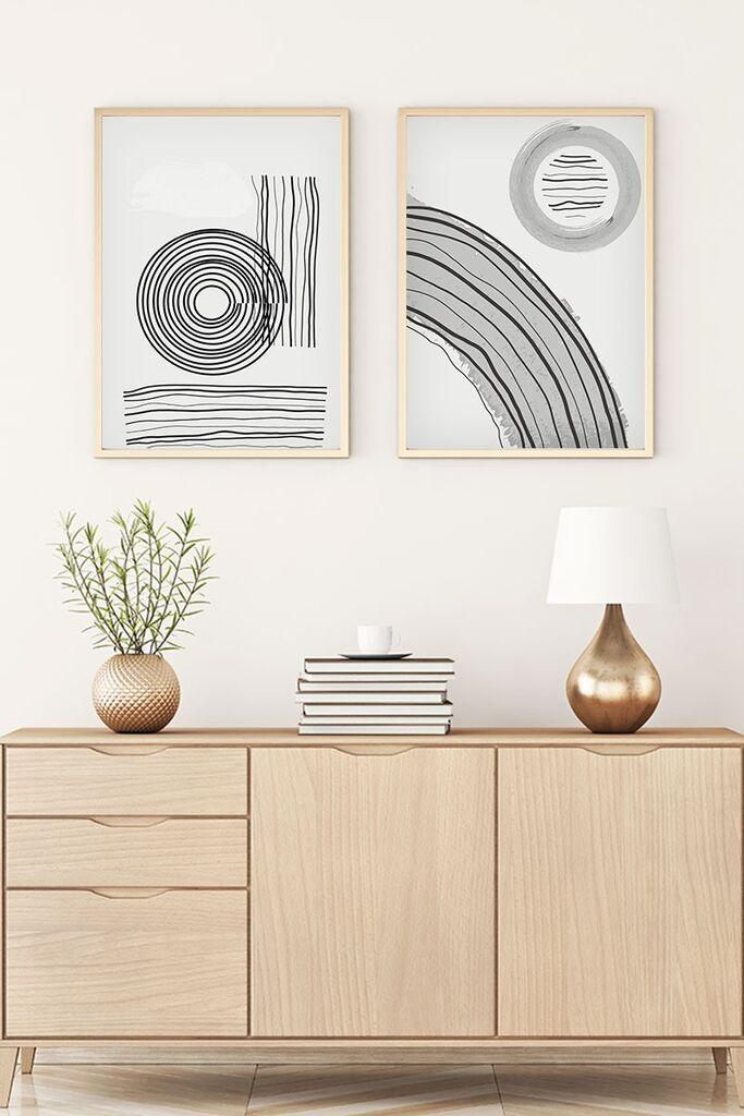 Wallity Uramljena slika Huhu58, 50x70 cm , 2 dela