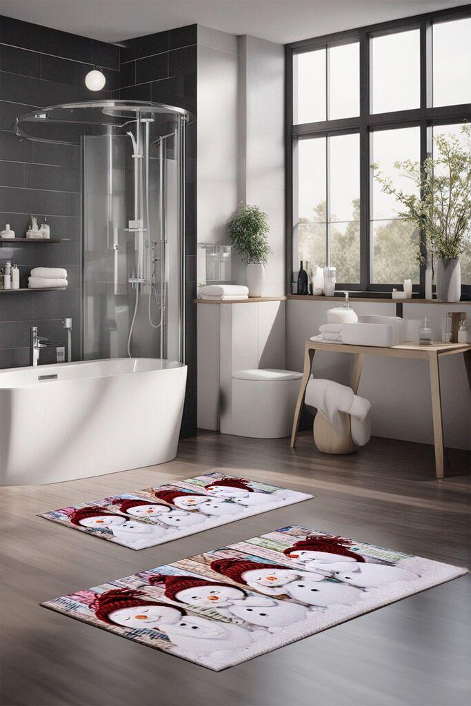 L'essentiel Maison Set prostirki za kupatilo CT-5379, 2 komada, bijela