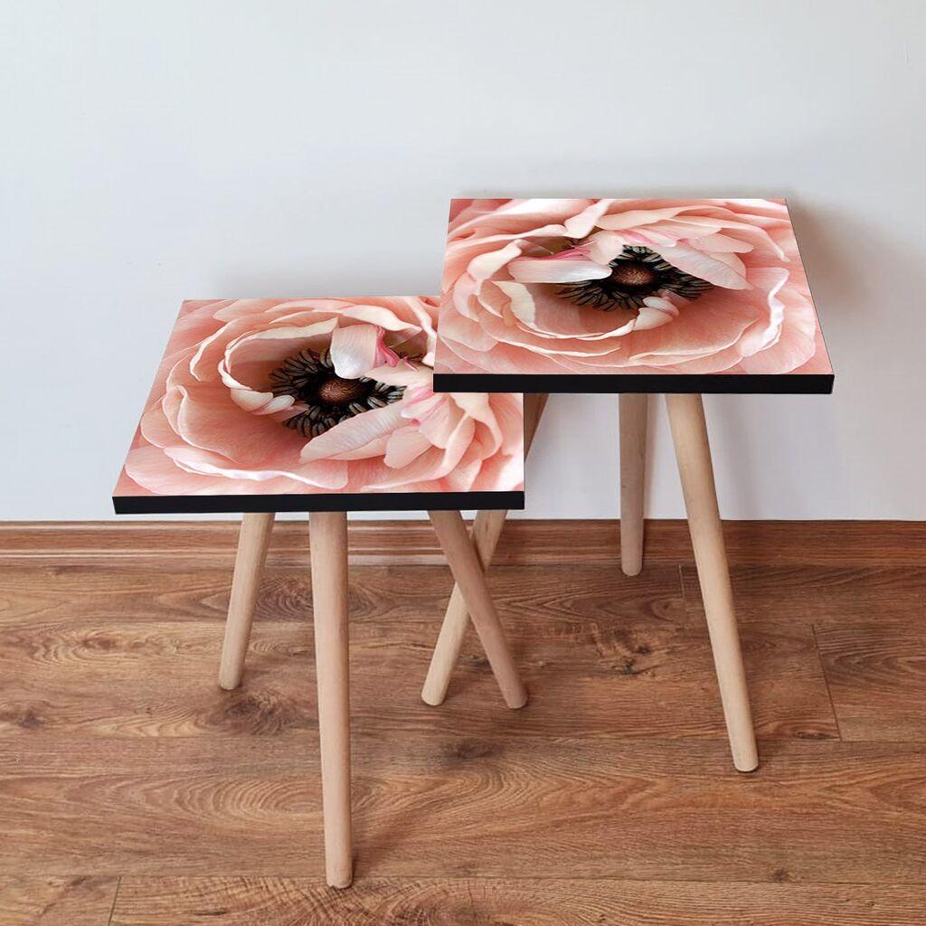 Hanah Home set stolića za kafu 2Shp509, 2 dijela, šareni