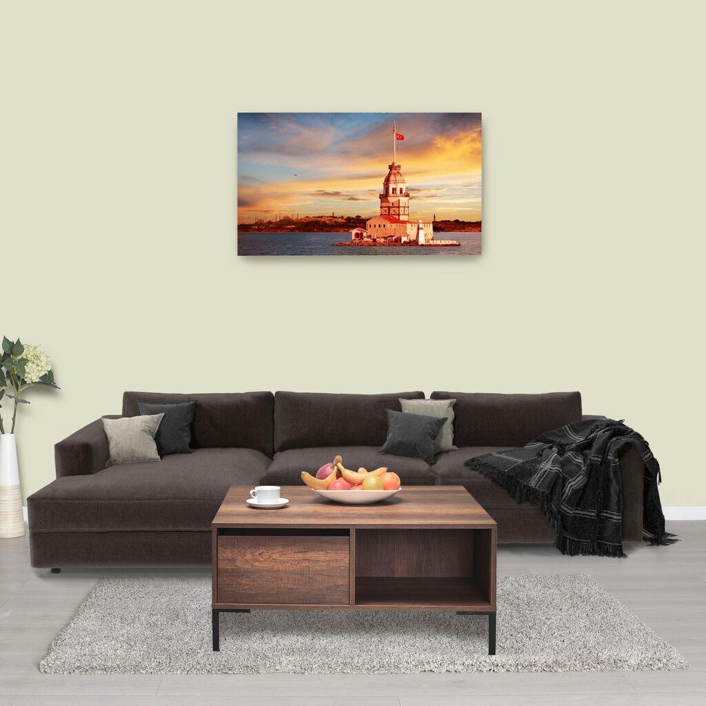 Hanah Home Club sto Shp-660-Oo-1, 90x42x90 cm, Boja hrasta