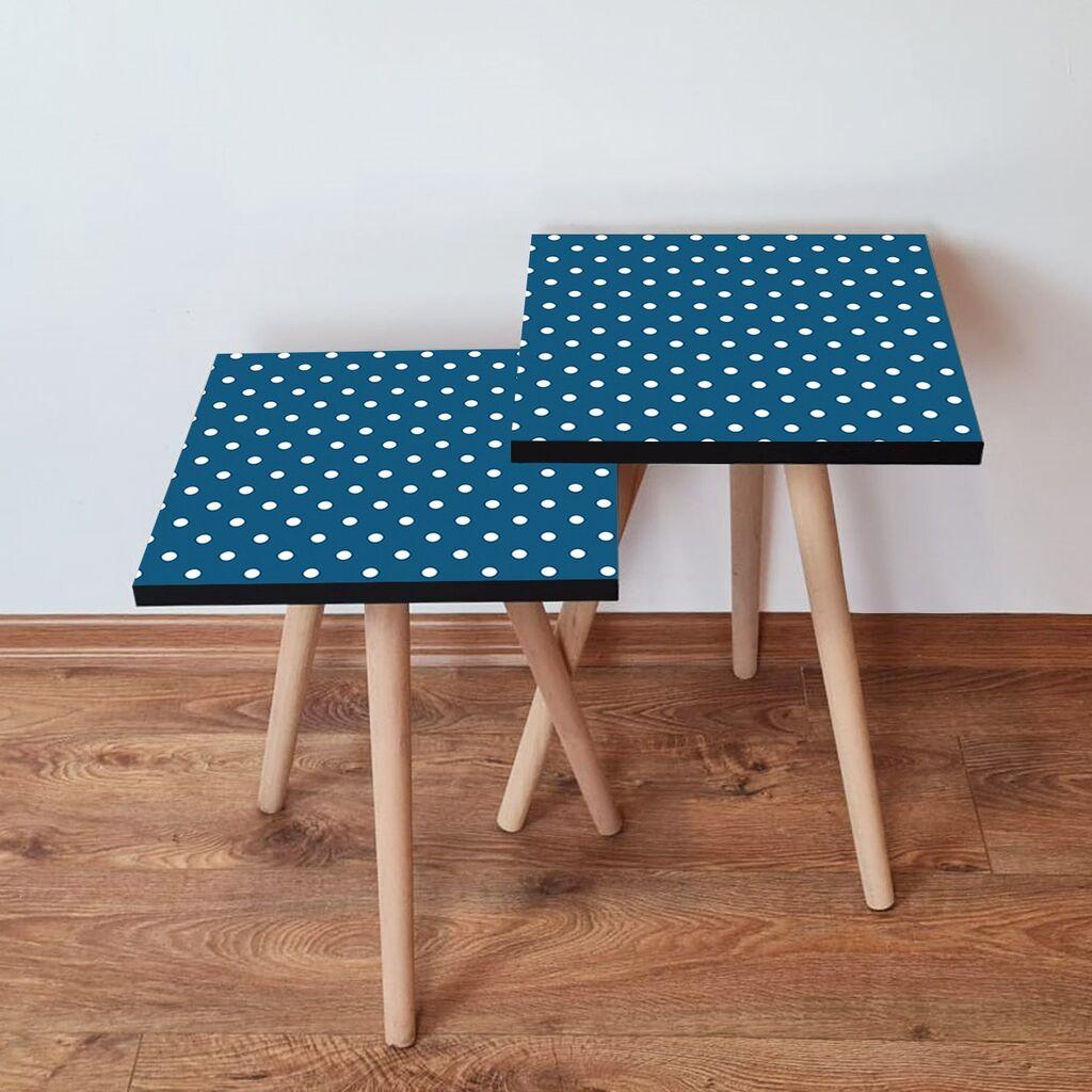 Hanah Home set stolića za kafu 2Shp38, 2 dijela, šareni