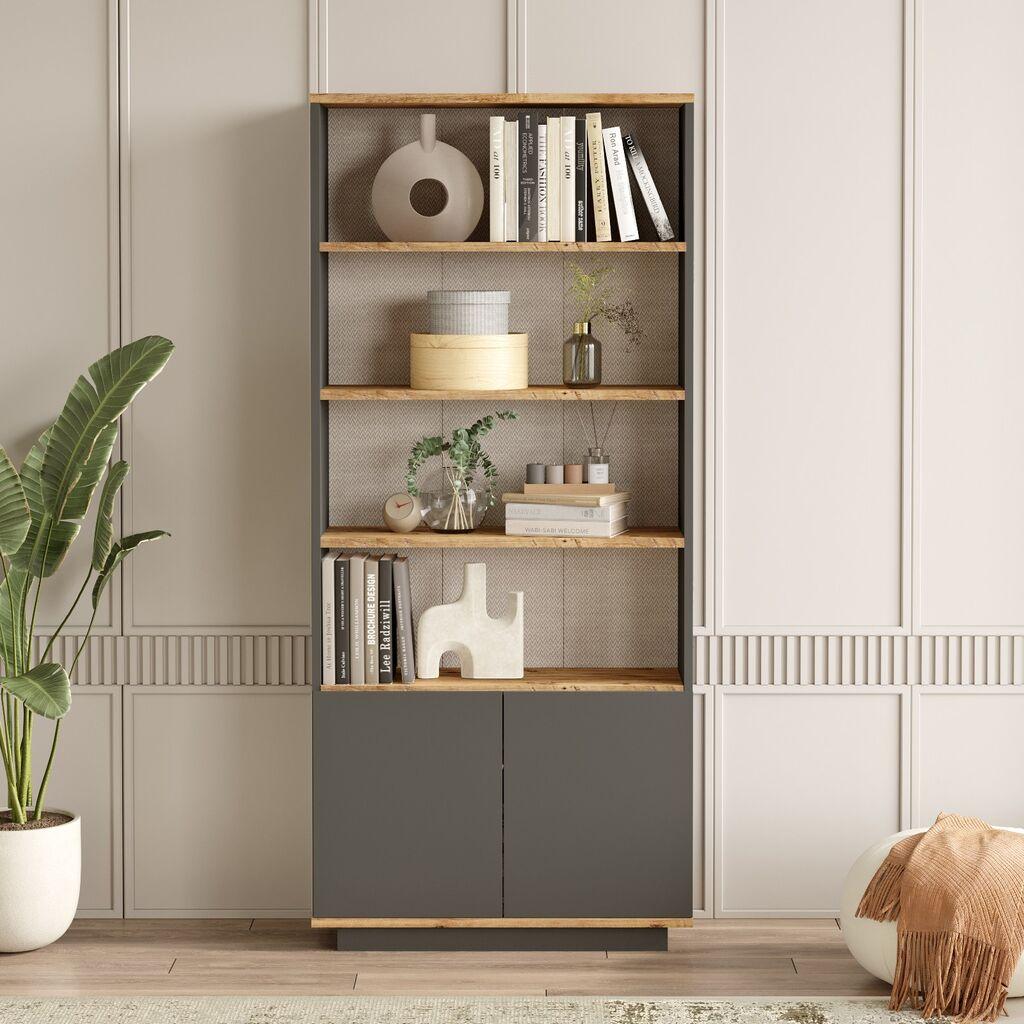 Hanah Home Bookshelf FR16-AA, 75x168,3x26,8 cm, Smeđa