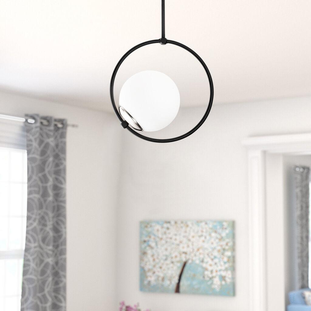 Opviq Dolunay 3901 luster, crno-bijeli