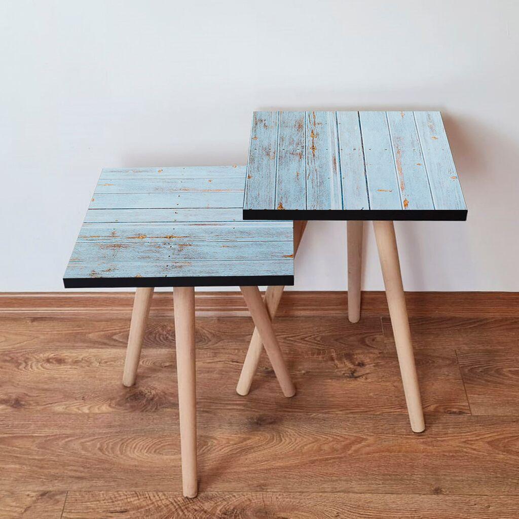 Hanah Home set stolića za kafu 2Shp81, 2 dijela, šareni