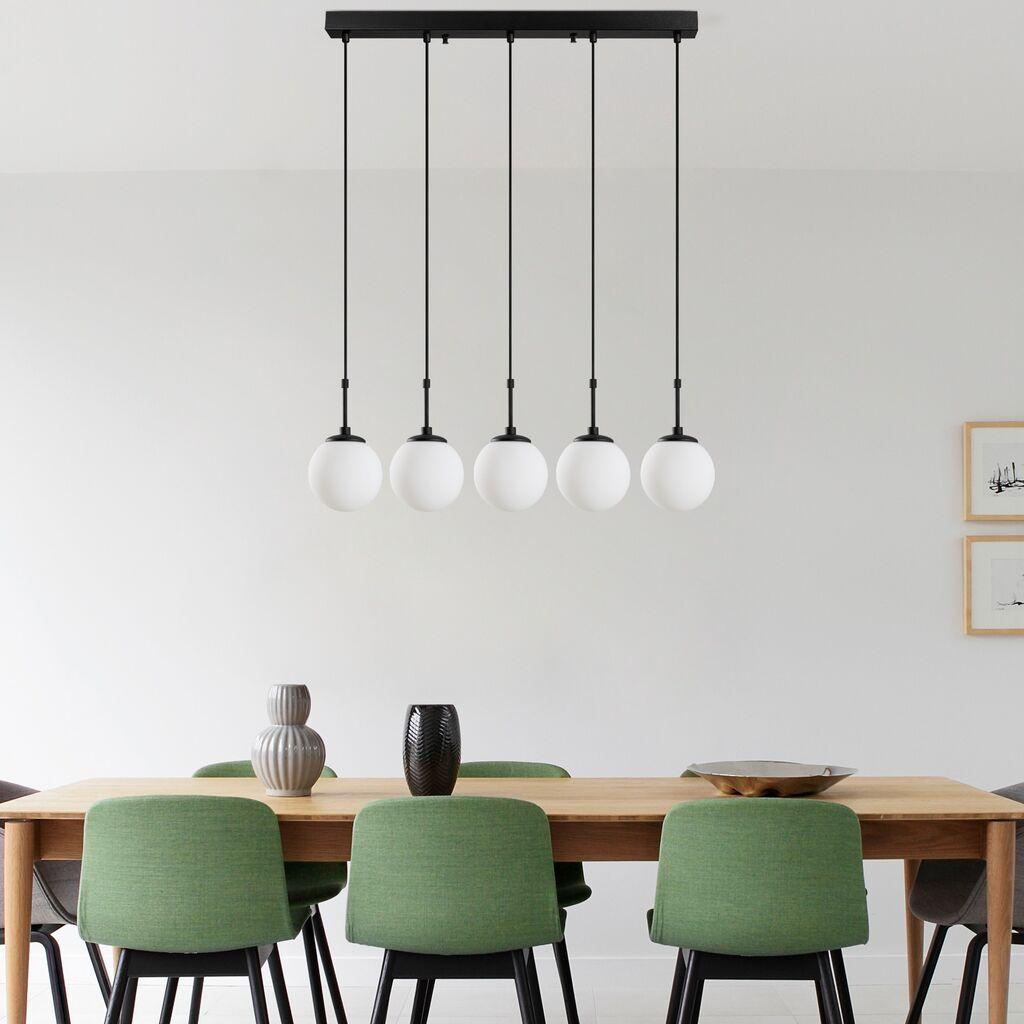 Opviq Luster Orbital-15-14021, 80x15x115cm, IP20, Crno-bijela