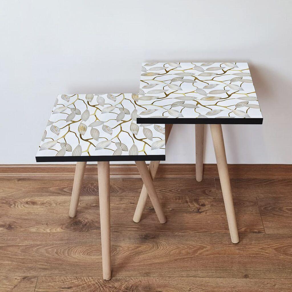Hanah Home set stolića za kafu 2Shp491, 2 dijela, šareni
