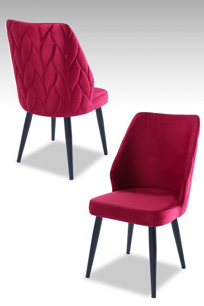 Hanah Home set fotelja Poufi, 48x90x43 cm, 2 dijela, Cyclama