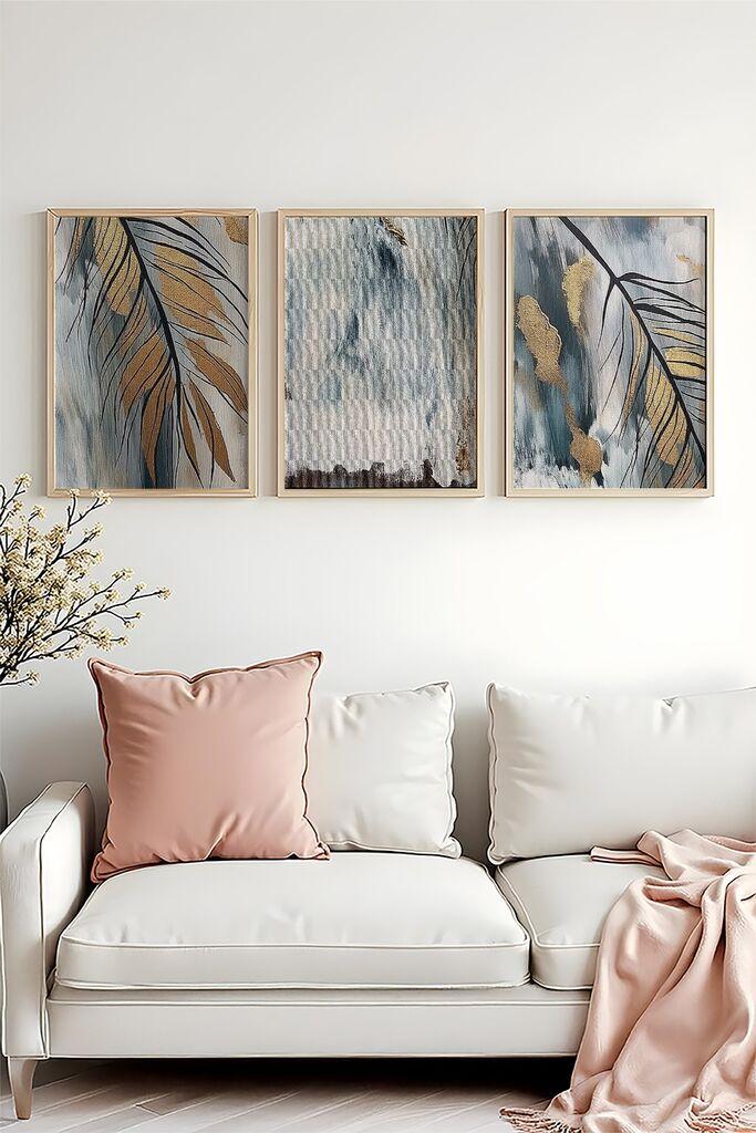 Wallity Uramljena slika Huhu477, 50x70 cm , 3 dela