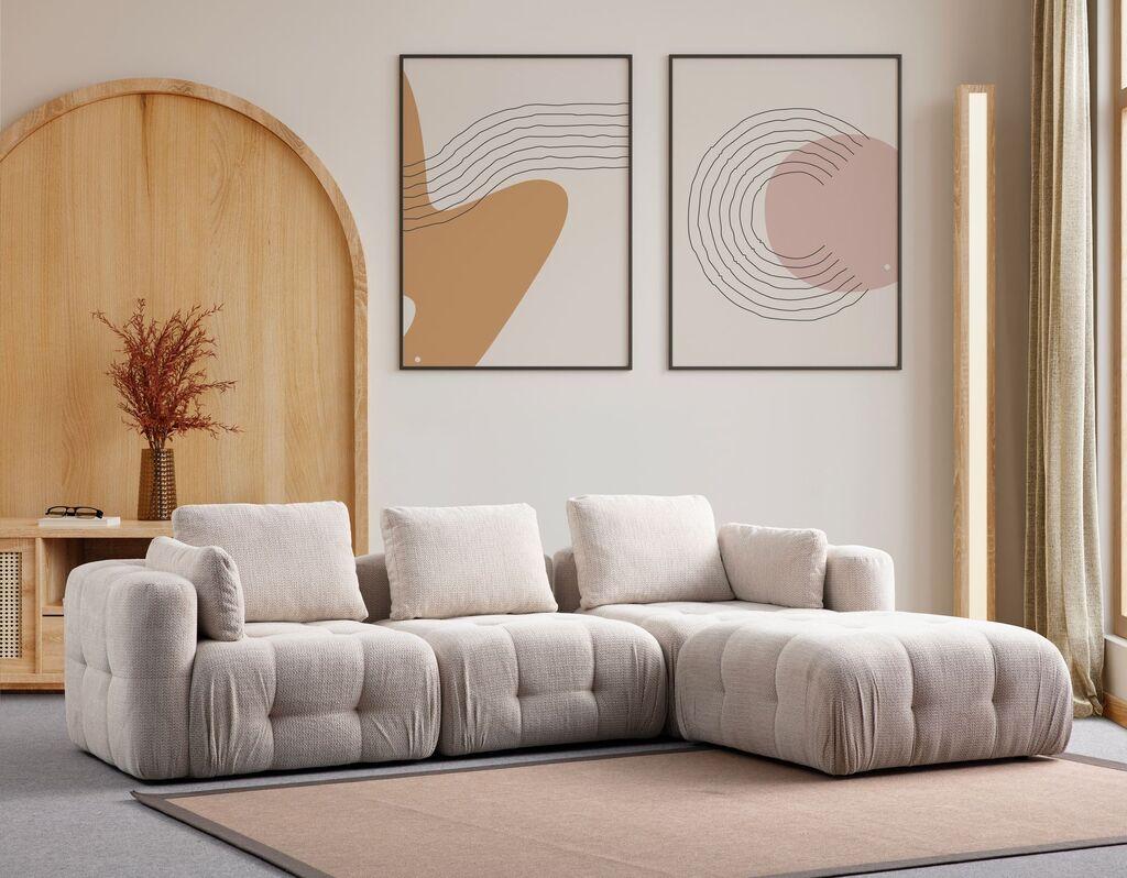 Atelier del Sofa Kutna garnitura Amaris, 290x200 cm, Bež