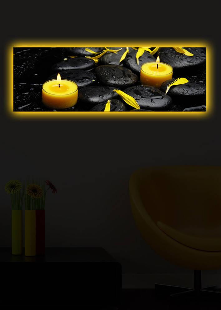 Slika na platnu Wallity sa LED osvetljenjem 30x90cm